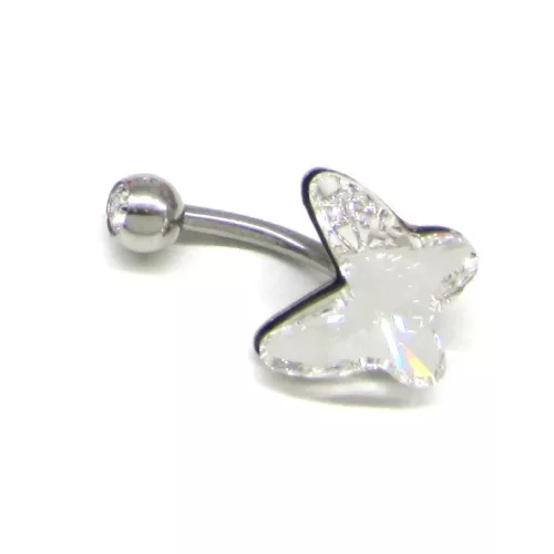 PILLANGÓ piercing (fehér)