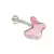 PILLANGÓ piercing (light rose)