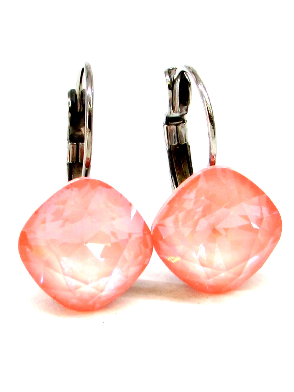 NAGY PÁRNA kapcsos fülbevaló - 12 mm (flamingo ignite)