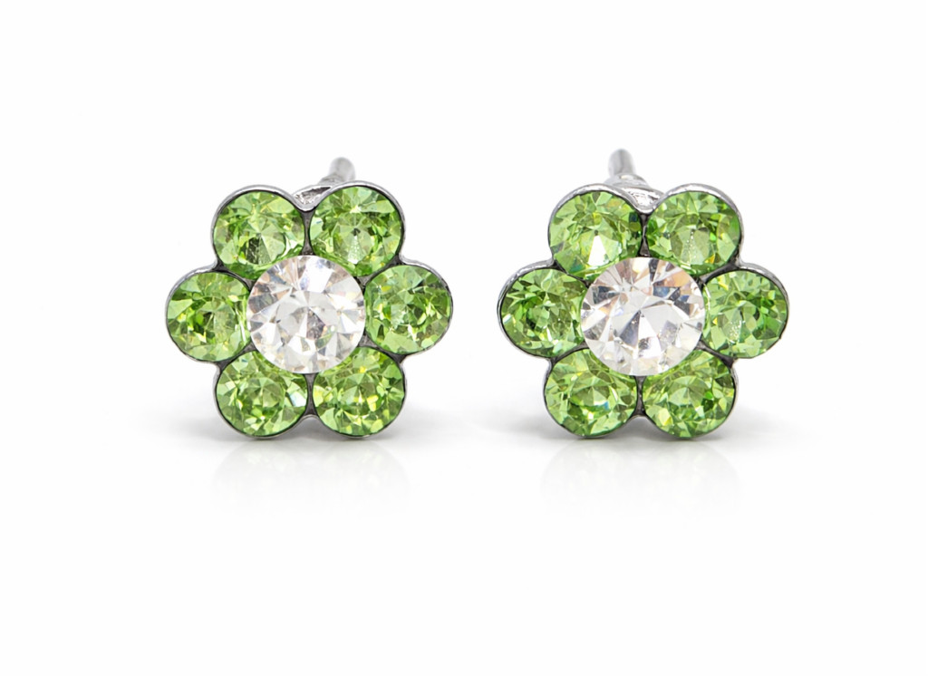 KIS VIRÁG fülbevaló (peridot)